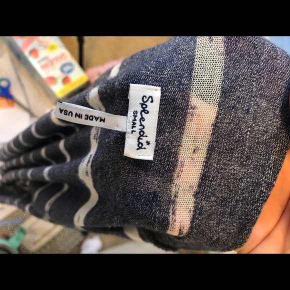 Splendid blue and white draped cardigan - Picture 4 of 7